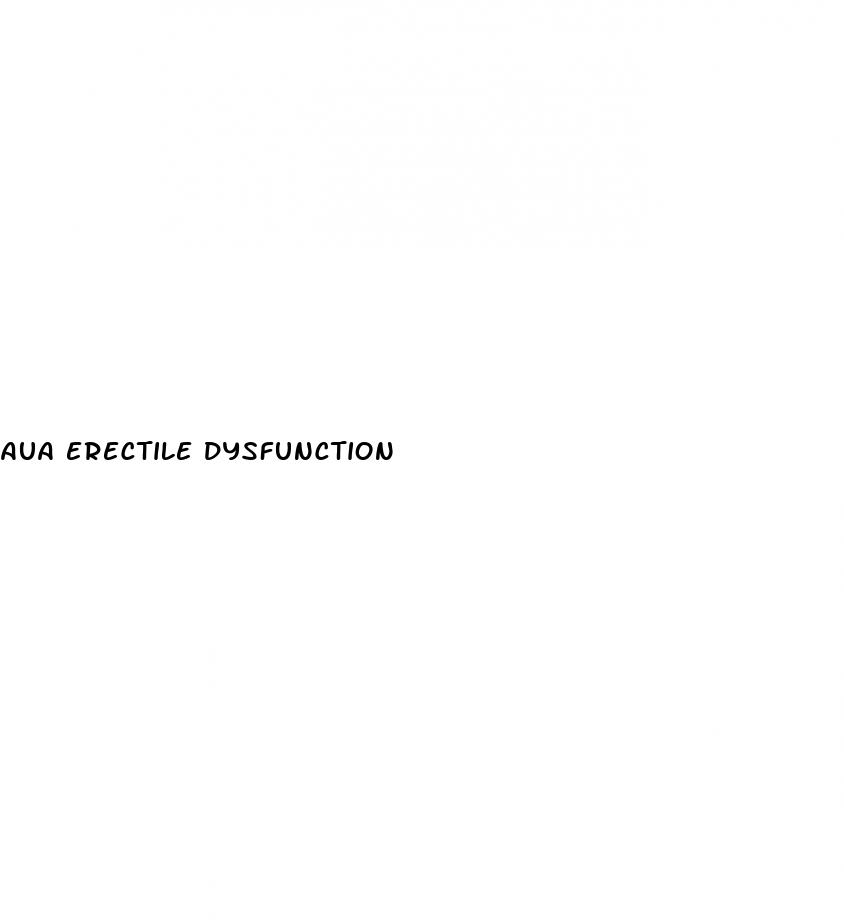 aua erectile dysfunction