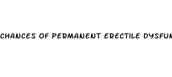 chances of permanent erectile dysfunction after prostatectomy