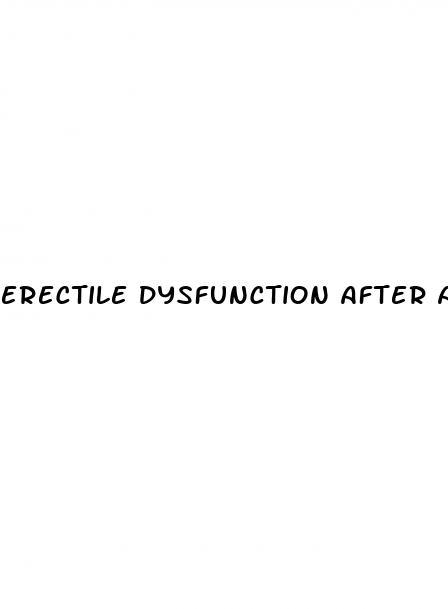 erectile dysfunction after appendectomy