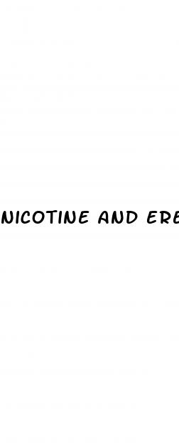 nicotine and erectile dysfunction