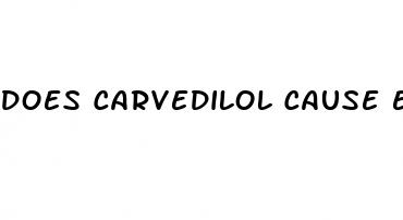 does carvedilol cause erectile dysfunction