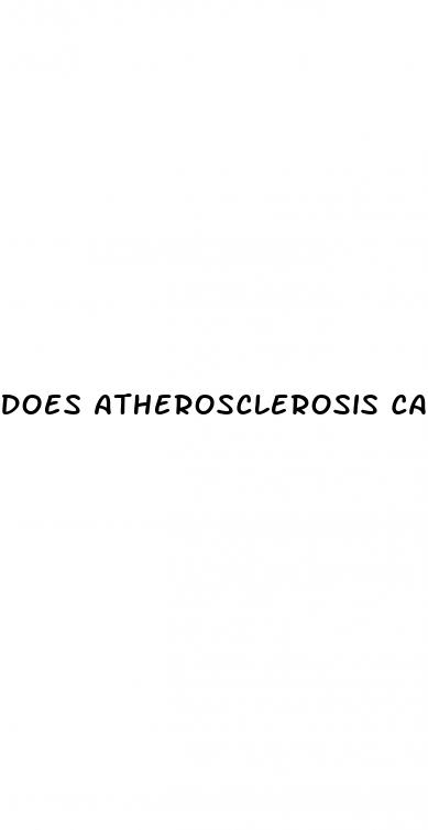 does atherosclerosis cause erectile dysfunction