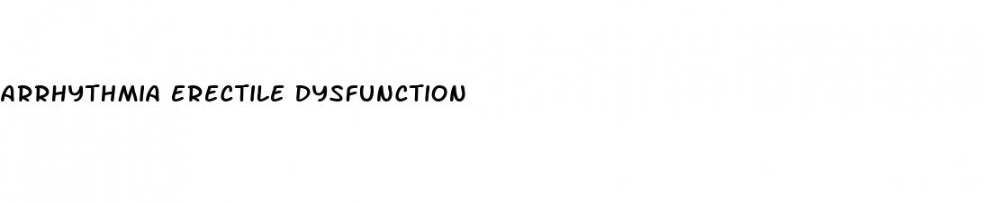 arrhythmia erectile dysfunction