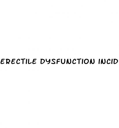 erectile dysfunction incidence