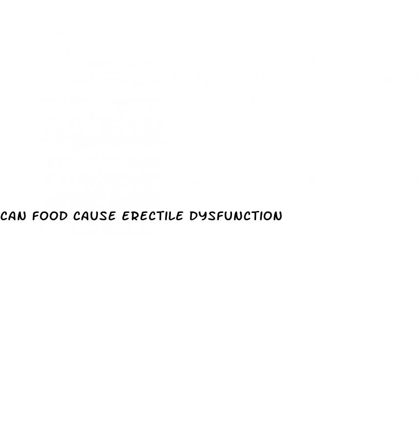 can food cause erectile dysfunction