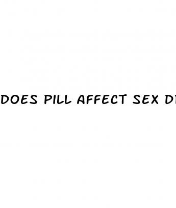 does pill affect sex drive