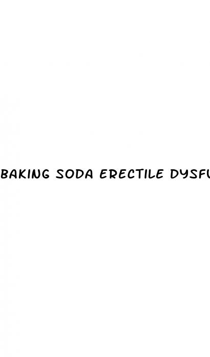 baking soda erectile dysfunction