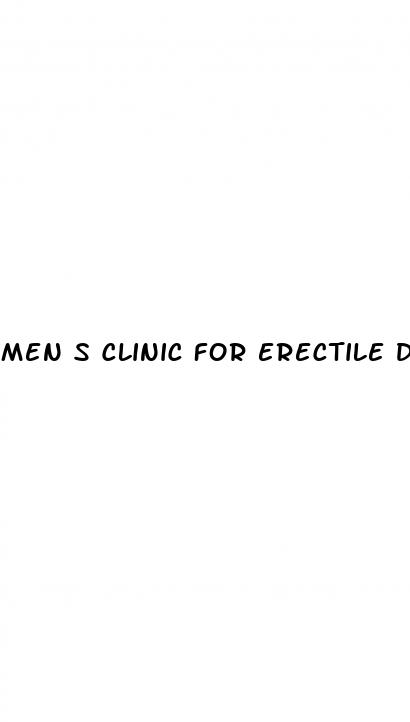 men s clinic for erectile dysfunction