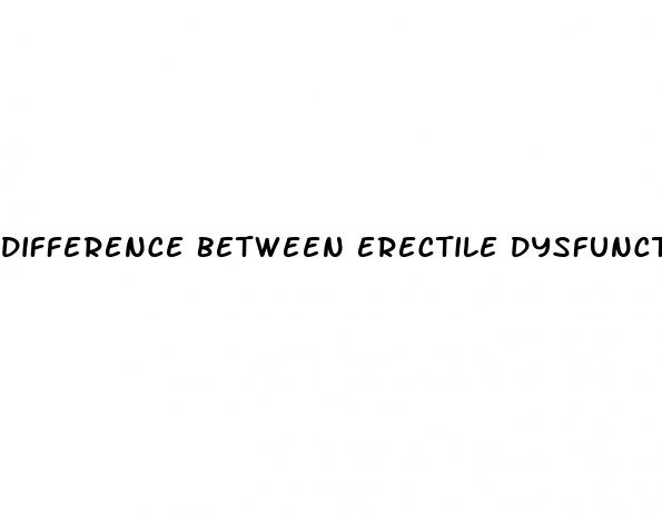 difference between erectile dysfunction and low libido