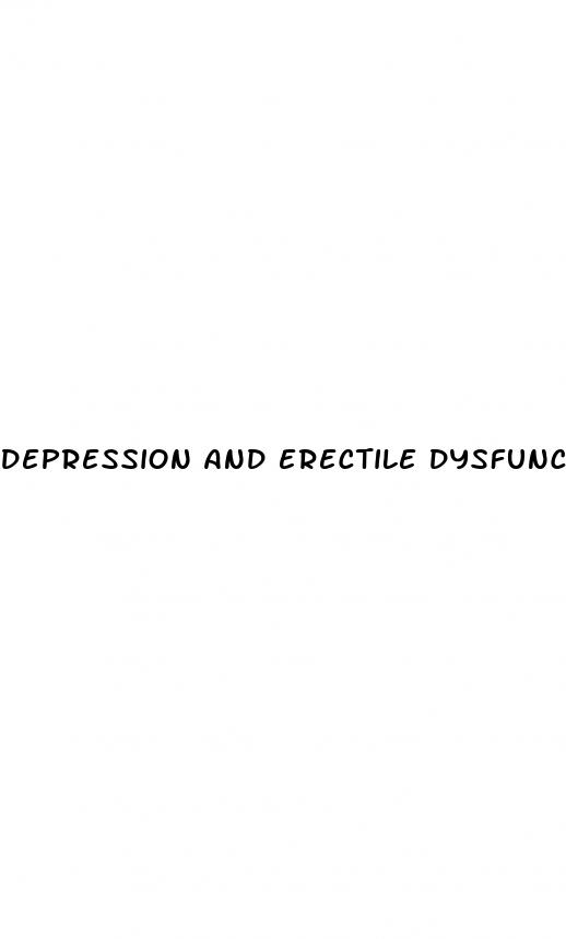 depression and erectile dysfunction pubmed