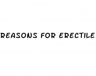 reasons for erectile dysfunction in 30s