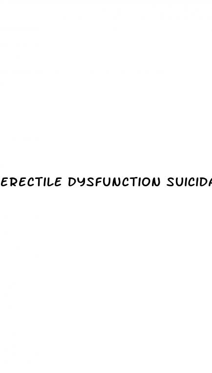 erectile dysfunction suicidal