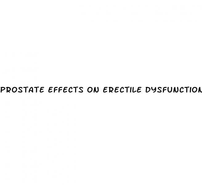 prostate effects on erectile dysfunction