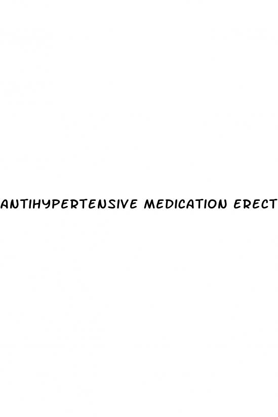 antihypertensive medication erectile dysfunction