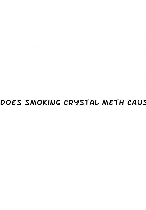 does smoking crystal meth cause erectile dysfunction