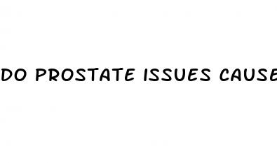 do prostate issues cause erectile dysfunction