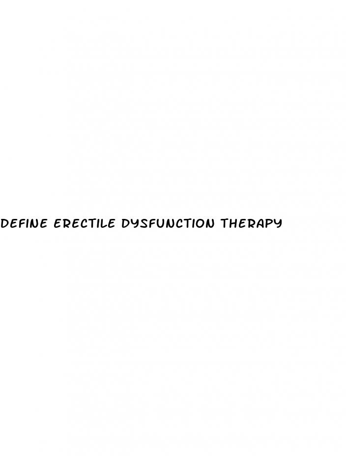 define erectile dysfunction therapy