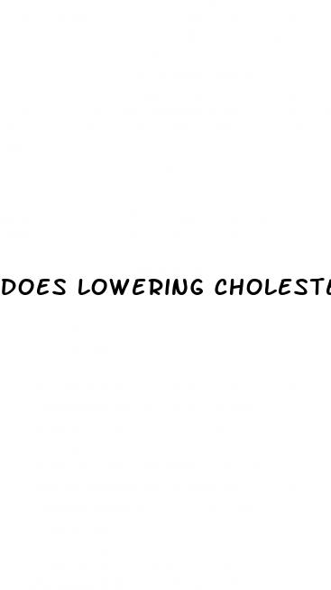 does lowering cholesterol improve erectile dysfunction