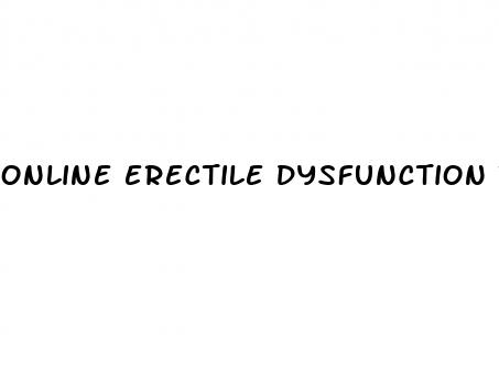 online erectile dysfunction treatment