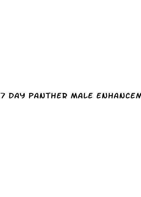 7 day panther male enhancement pill