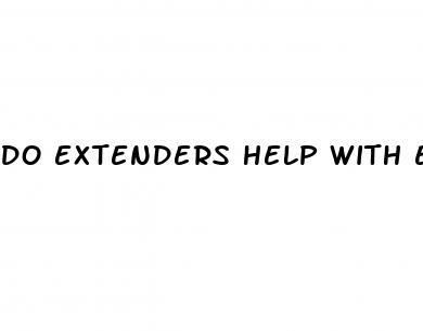 do extenders help with erectile dysfunction