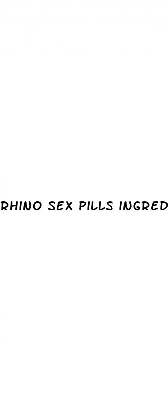 rhino sex pills ingredients