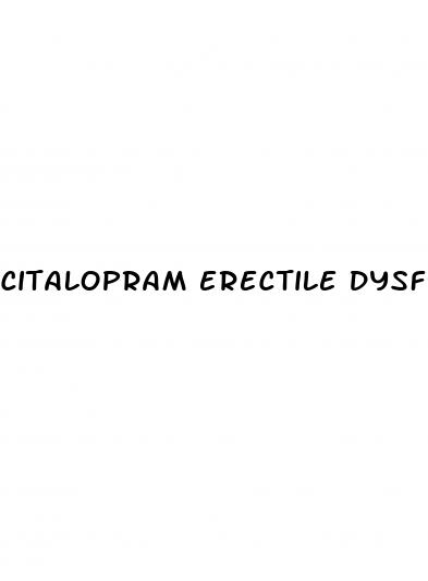 citalopram erectile dysfunction