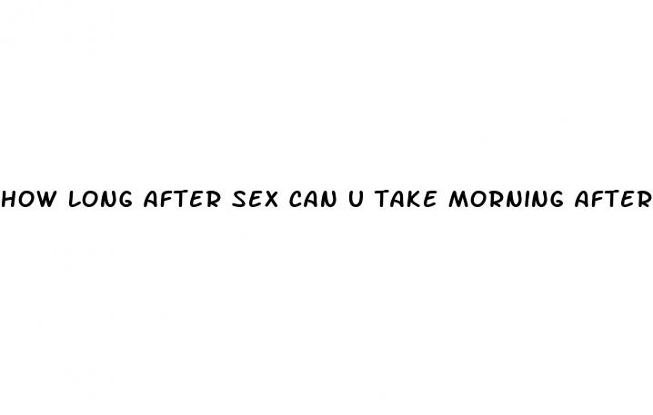 how long after sex can u take morning after pill