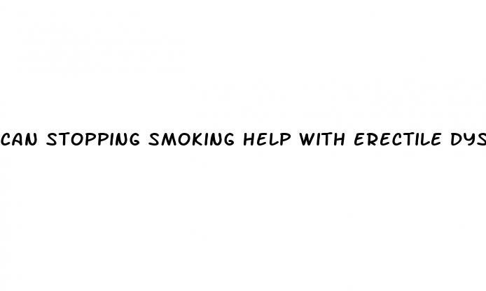 can stopping smoking help with erectile dysfunction