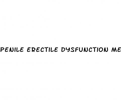 penile erectile dysfunction medication