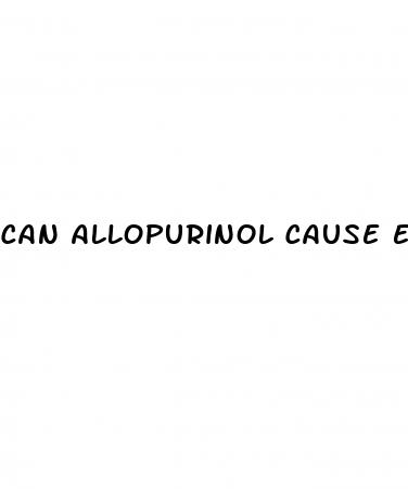 can allopurinol cause erectile dysfunction