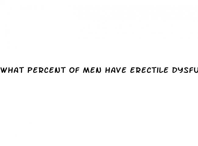 what percent of men have erectile dysfunction