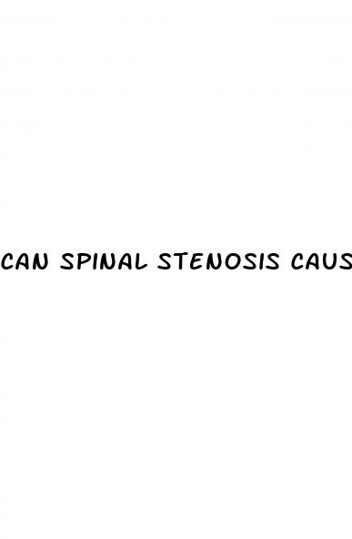 can spinal stenosis cause erectile dysfunction