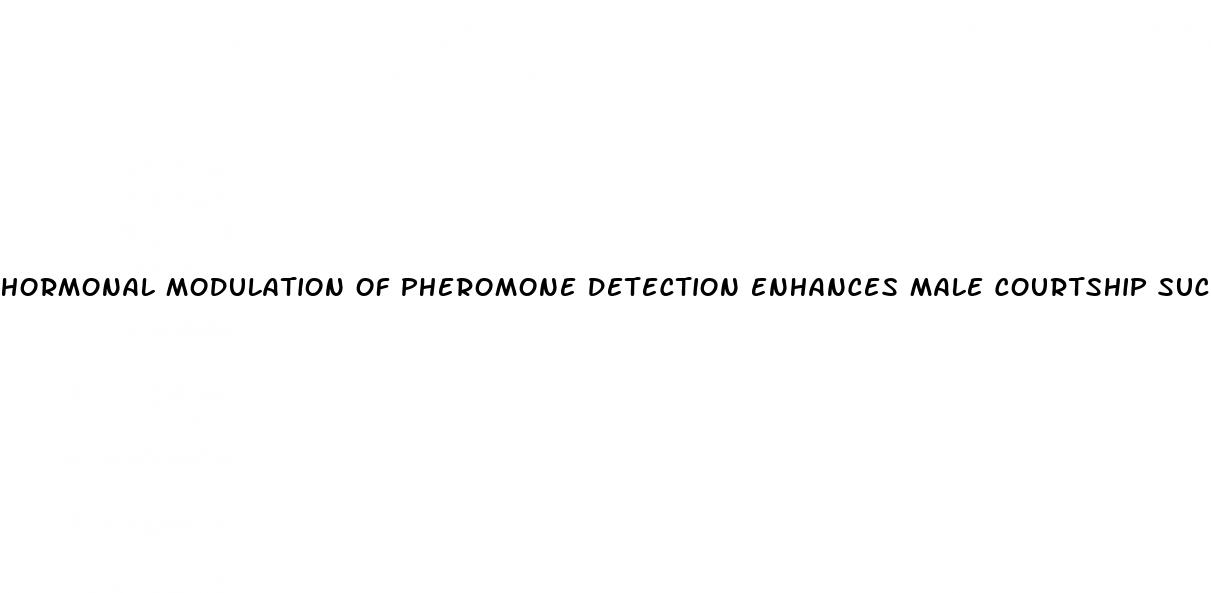 hormonal modulation of pheromone detection enhances male courtship success