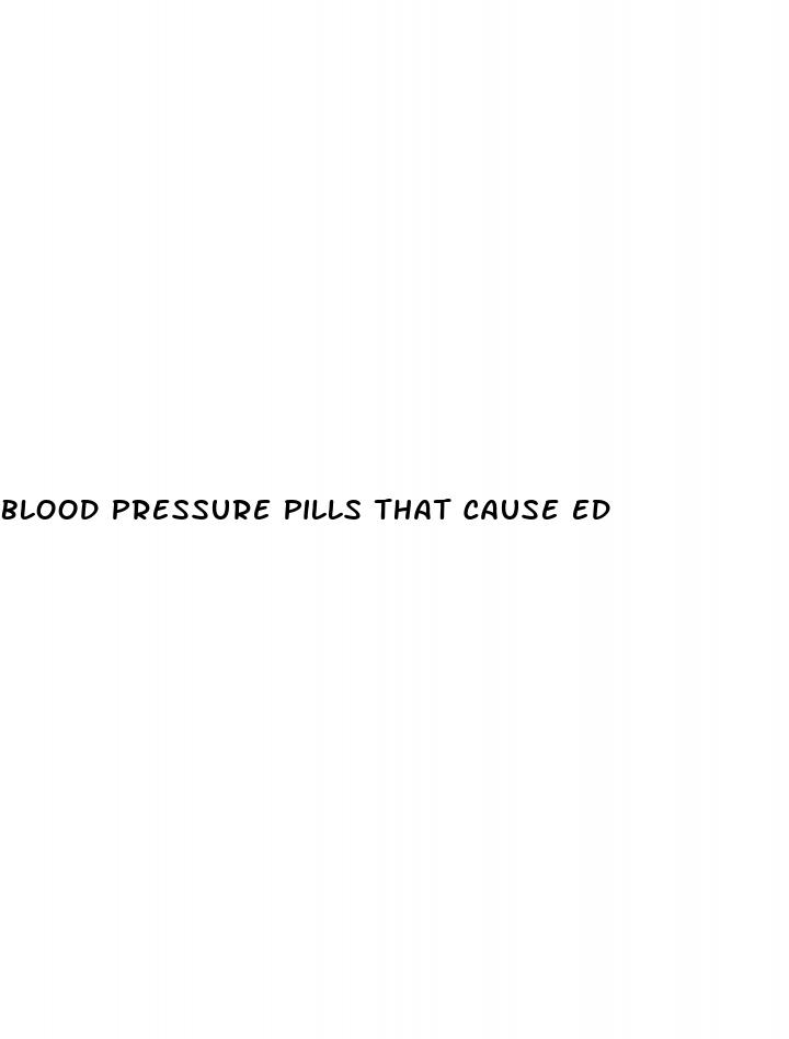 blood pressure pills that cause ed