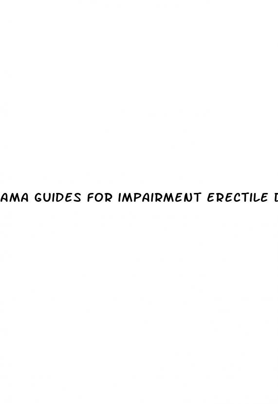 ama guides for impairment erectile dysfunction