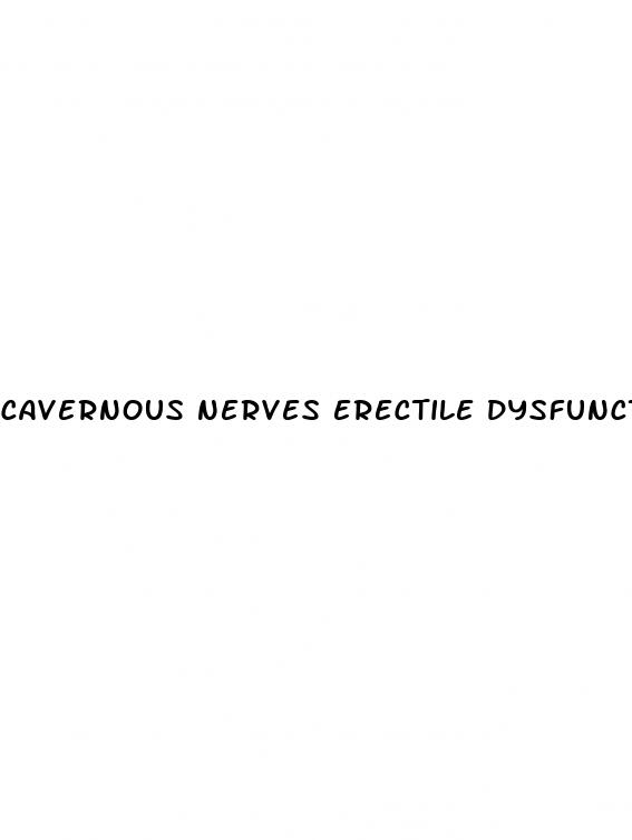 cavernous nerves erectile dysfunction