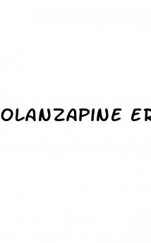 olanzapine erectile dysfunction