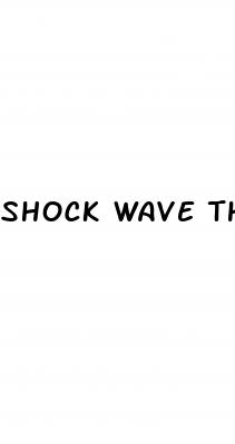 shock wave therapy for erectile dysfunction