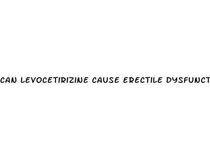 can levocetirizine cause erectile dysfunction