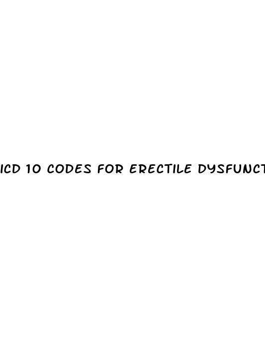 icd 10 codes for erectile dysfunction