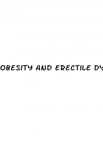 obesity and erectile dysfunction