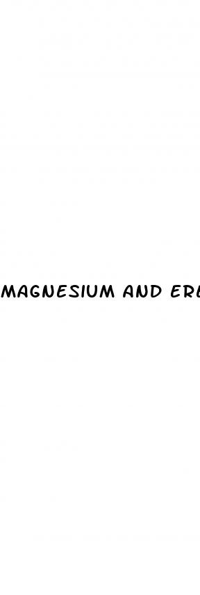 magnesium and erectile dysfunction