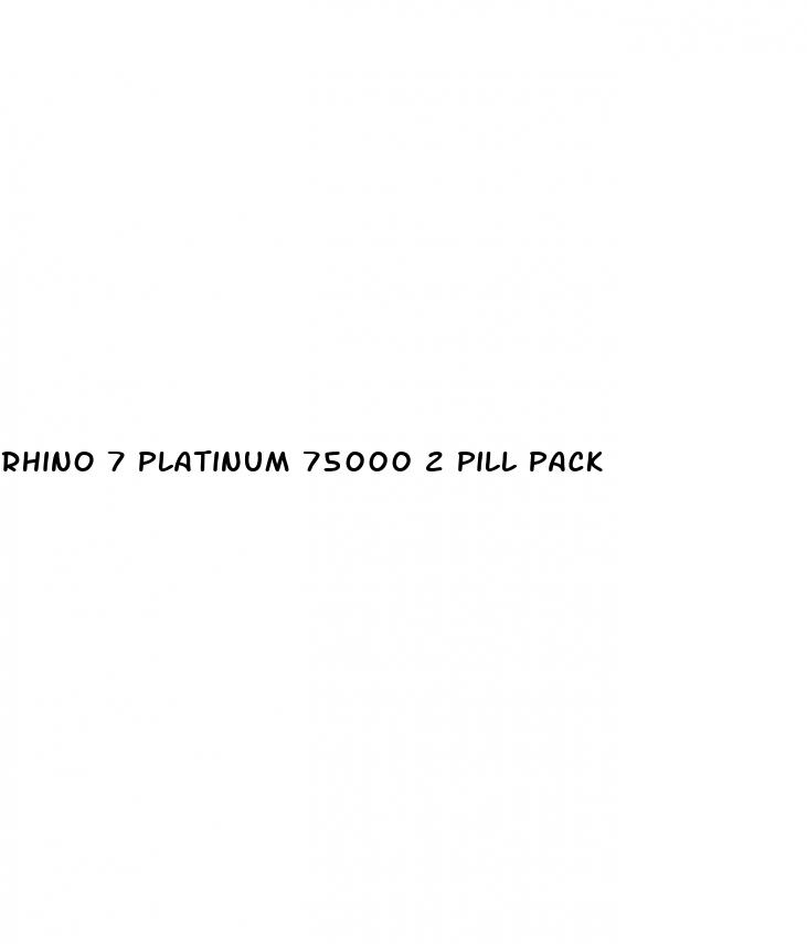 rhino 7 platinum 75000 2 pill pack