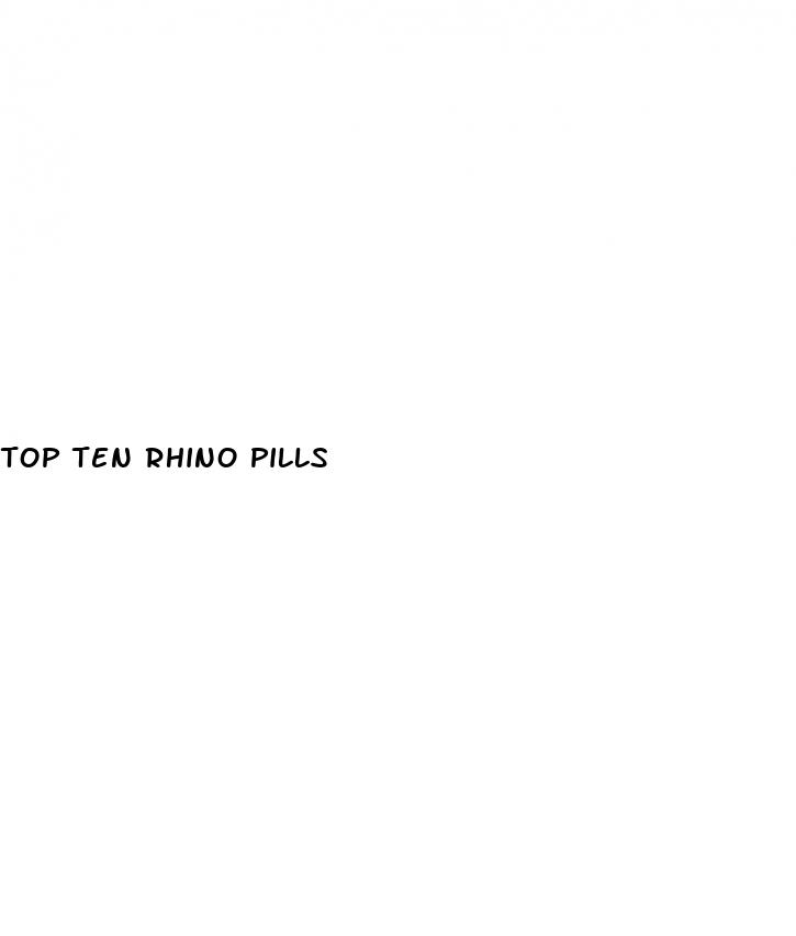 top ten rhino pills