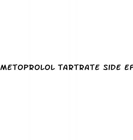 metoprolol tartrate side effects erectile dysfunction