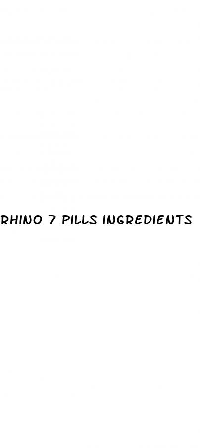 rhino 7 pills ingredients