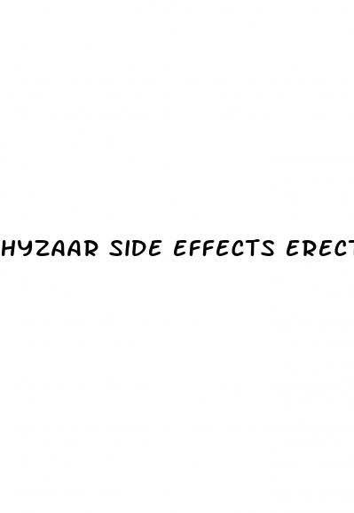 hyzaar side effects erectile dysfunction