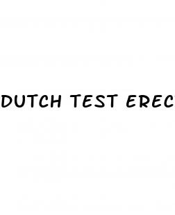 dutch test erectile dysfunction