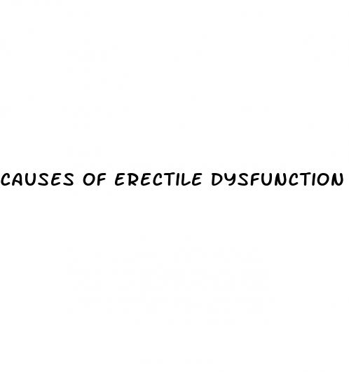 causes of erectile dysfunction in your 30s